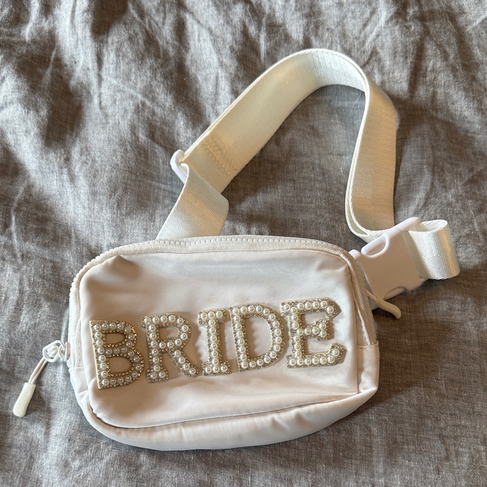 White Bride Belt Bag